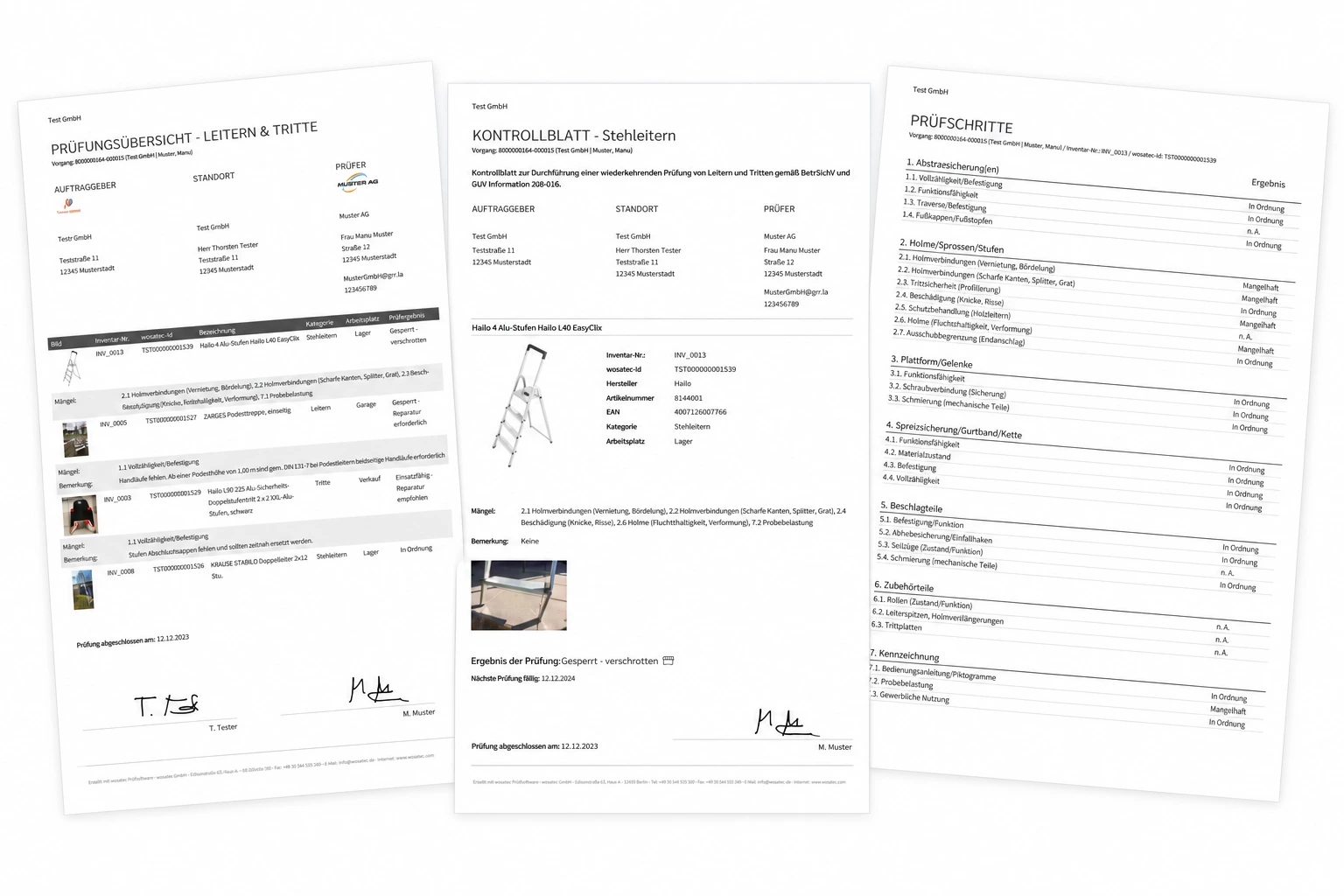 Digitale Leiterprüfung mit wosatec