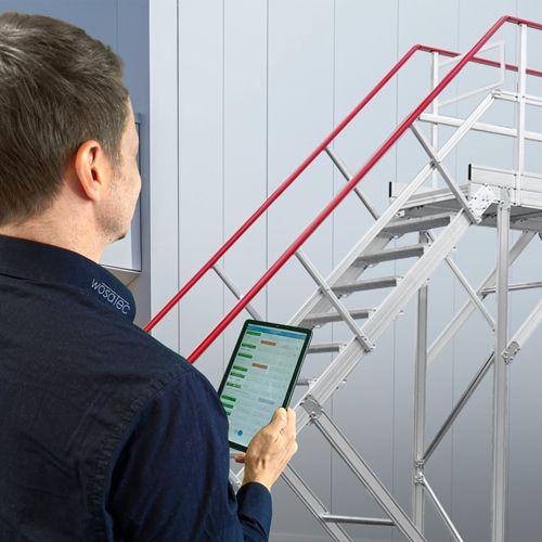 Digitale Prüfung von Treppen und Überstiegen mit der wosatec App