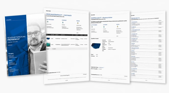 Beispiele für Prüfberichte und Kontrollblätter
